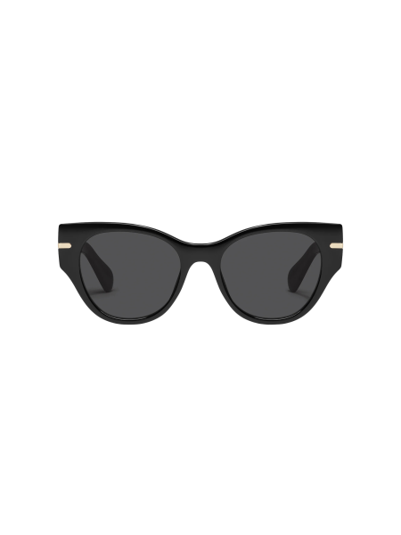 Chit Chat Sunnies in Blk/Smoke